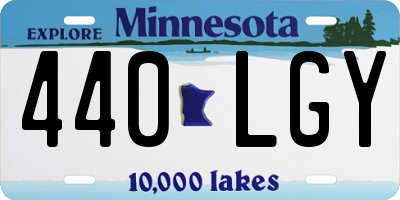 MN license plate 440LGY