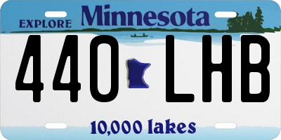 MN license plate 440LHB