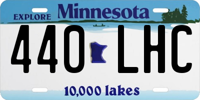 MN license plate 440LHC