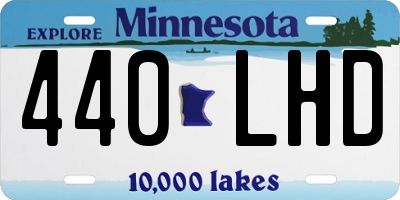 MN license plate 440LHD