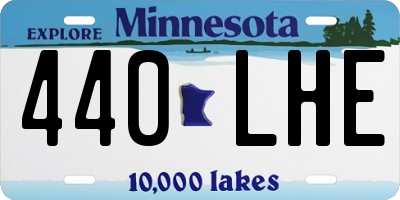 MN license plate 440LHE
