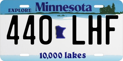 MN license plate 440LHF