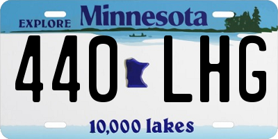MN license plate 440LHG