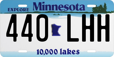 MN license plate 440LHH