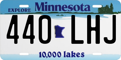 MN license plate 440LHJ