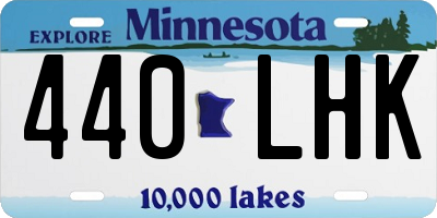 MN license plate 440LHK