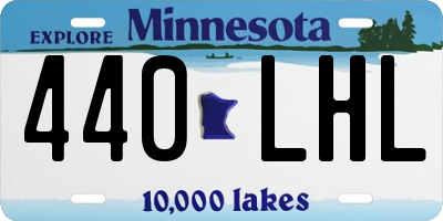 MN license plate 440LHL