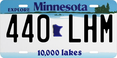 MN license plate 440LHM