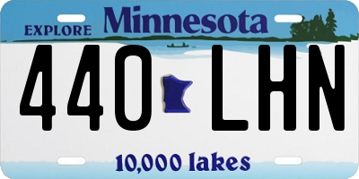 MN license plate 440LHN