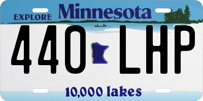 MN license plate 440LHP