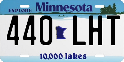 MN license plate 440LHT