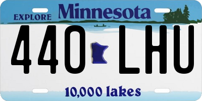 MN license plate 440LHU