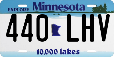 MN license plate 440LHV