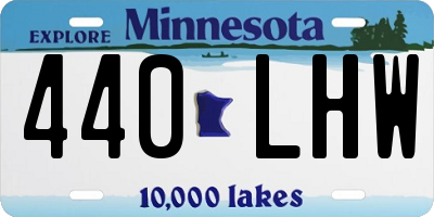 MN license plate 440LHW