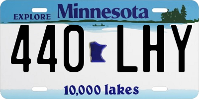 MN license plate 440LHY