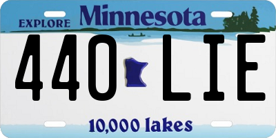 MN license plate 440LIE
