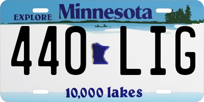 MN license plate 440LIG