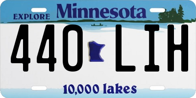 MN license plate 440LIH