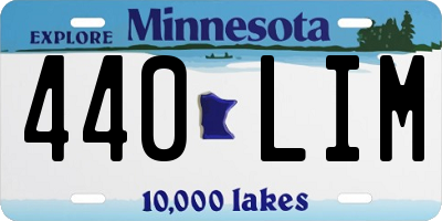 MN license plate 440LIM