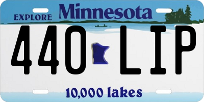 MN license plate 440LIP