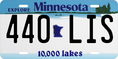 MN license plate 440LIS