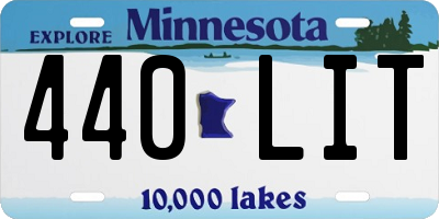MN license plate 440LIT