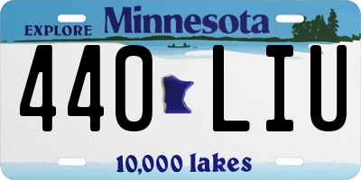 MN license plate 440LIU
