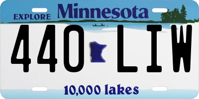 MN license plate 440LIW