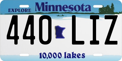 MN license plate 440LIZ