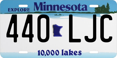 MN license plate 440LJC