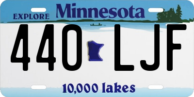 MN license plate 440LJF