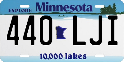 MN license plate 440LJI