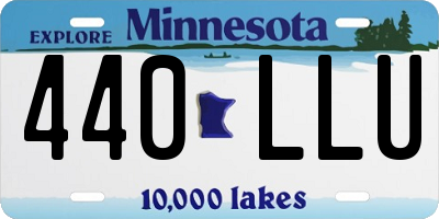 MN license plate 440LLU