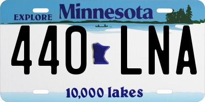 MN license plate 440LNA
