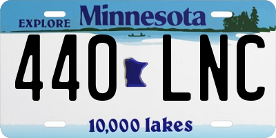 MN license plate 440LNC