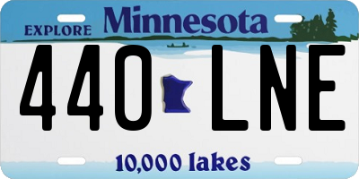 MN license plate 440LNE