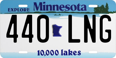 MN license plate 440LNG