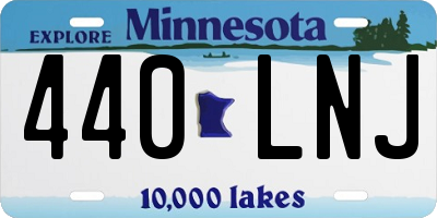 MN license plate 440LNJ