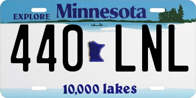 MN license plate 440LNL