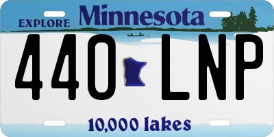 MN license plate 440LNP