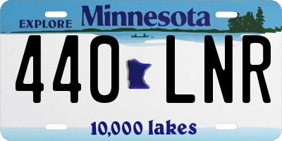 MN license plate 440LNR
