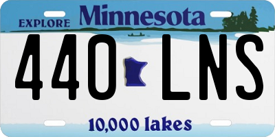 MN license plate 440LNS