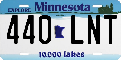 MN license plate 440LNT