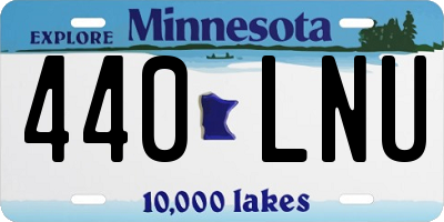 MN license plate 440LNU