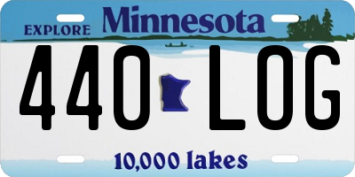 MN license plate 440LOG
