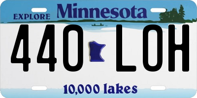 MN license plate 440LOH