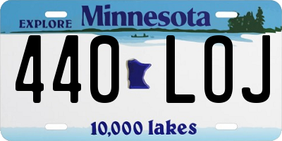 MN license plate 440LOJ