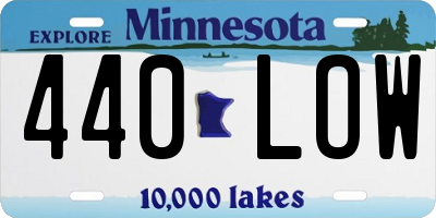 MN license plate 440LOW