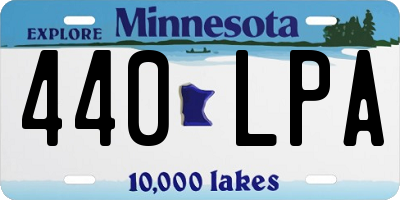 MN license plate 440LPA
