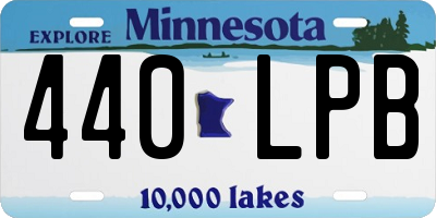 MN license plate 440LPB